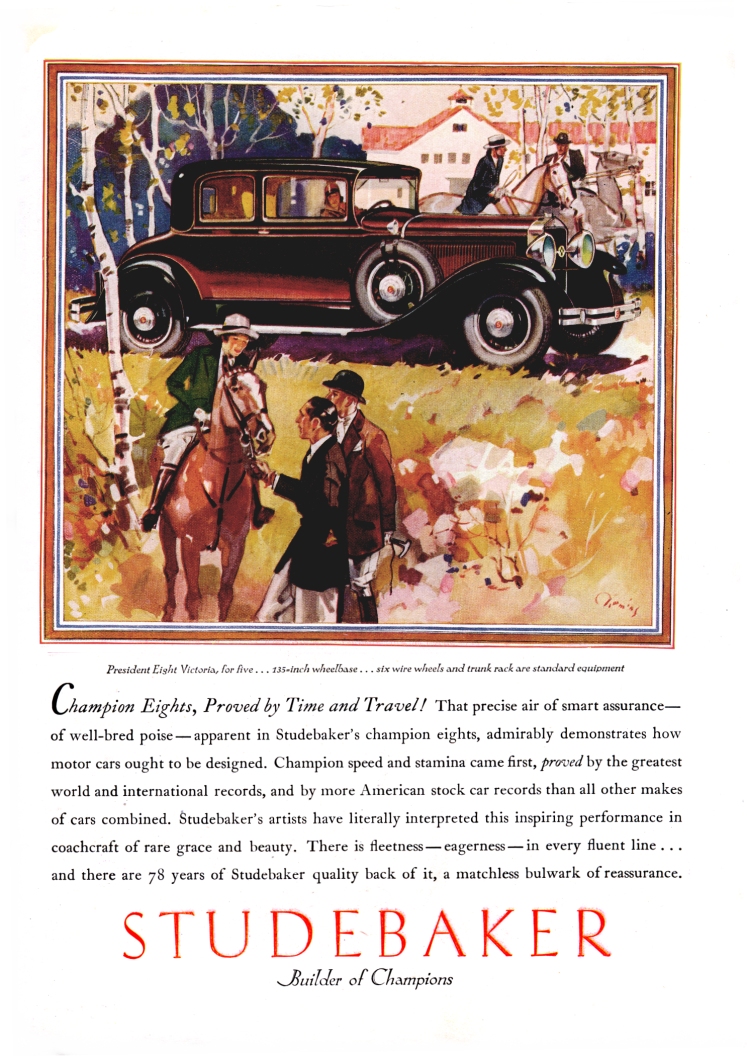1930 Studebaker Auto Advertising